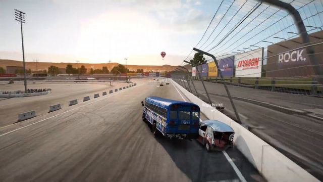Wreckfest school bus realistic damage