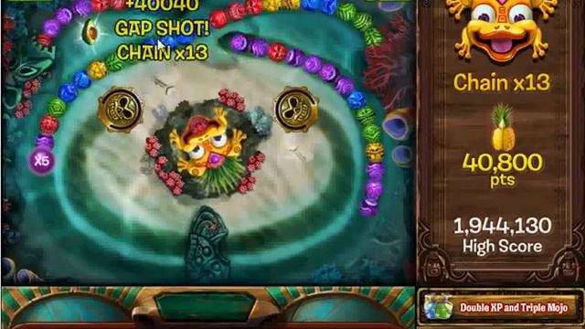 Zuma Blitz - Happy board 2 million points (without powers) смотреть онлайн