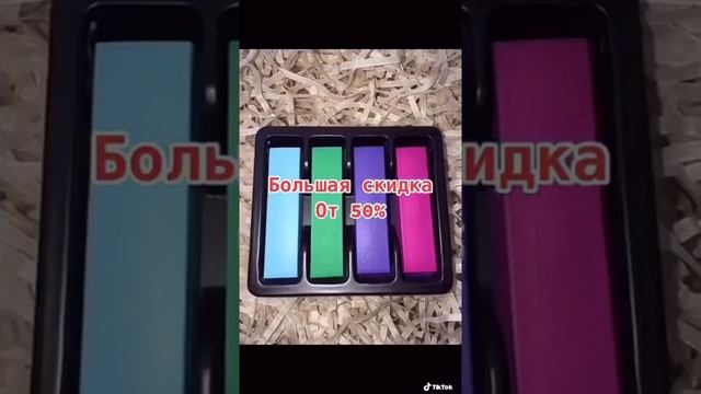 Мелки для волос, краска для волос. В комплекте 4 разноцветных мелки и подарок.
