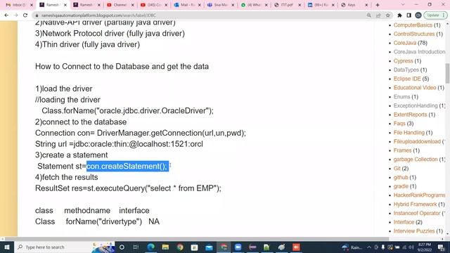 CoreJava JDBCAPI How To Connect To DB Using Java Code SEPT20220903 смотреть онлайн