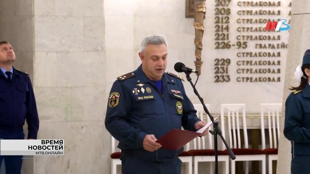 В волгоградской школе № 82 принял торжественную присягу кадетский класс МЧС