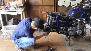 Как Марина ремонтировали иж юпитер 5 с мотором от Kawasaki zephyr 400