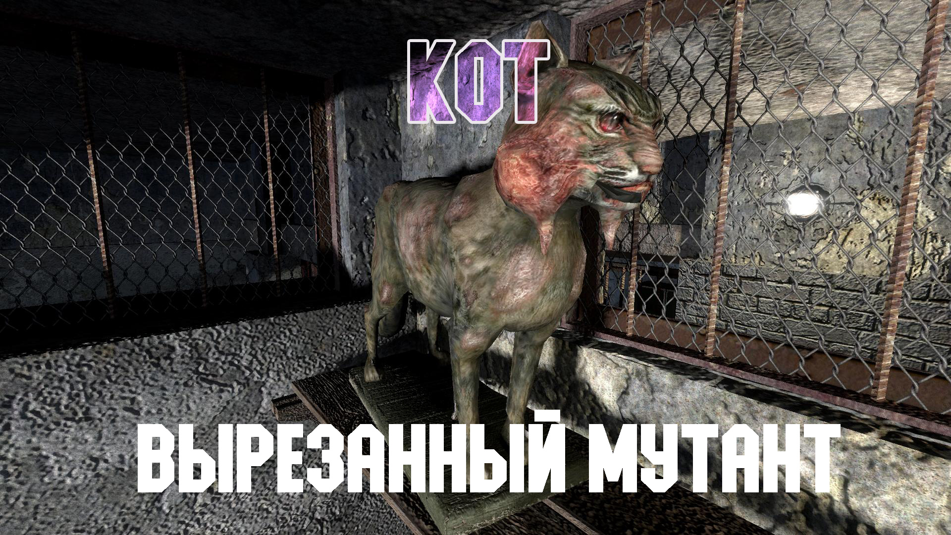 STALKER Тень Чернобыля. Смотр вырезанного мутанта "Кот"