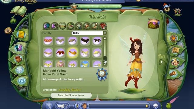 Pixie Hollow My Fairy Outfits смотреть онлайн