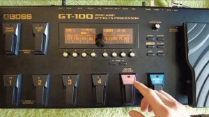 BOSS GT-100 назначение эффектов на педалборд #обзор #bossgt100