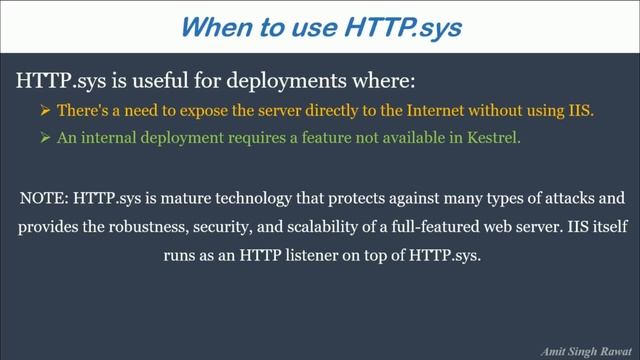 Part 65. HTTP.sys web server implementation in ASP NET Core MVC. | ASPNETCORE Hosting Models |