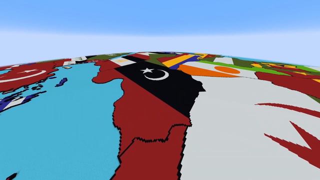Big World Flag Map in Minecraft Showcase [10M+ Blocks] [DOWNLOAD] смотреть онлайн