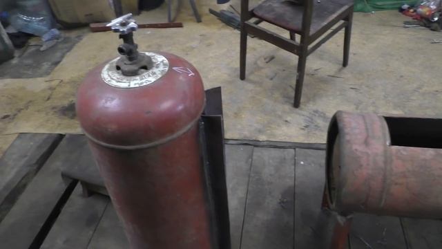 Отопление гаража. Супер - печь из баллона "100 % КПД" / Propane wood stove