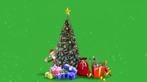 Дед Мороз Футаж на Хромакей