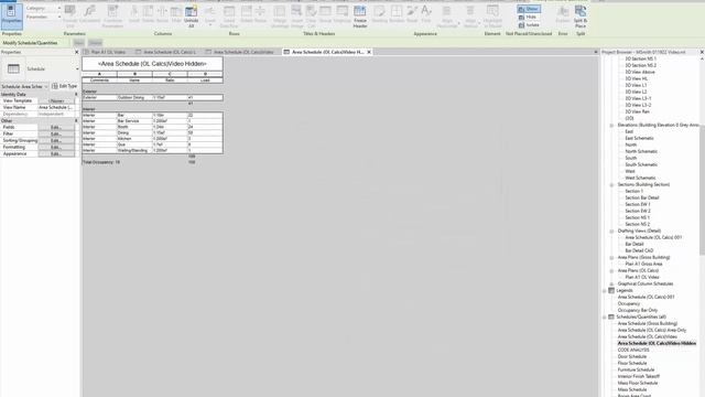 07 Revit Occupancy Use Area Schedule Formatting смотреть онлайн