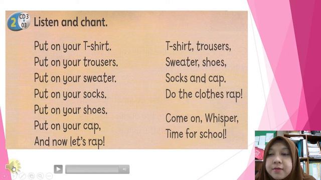 English Online Class - 22.4.2020 - Year 2: Get dressed! (Chapter 7)