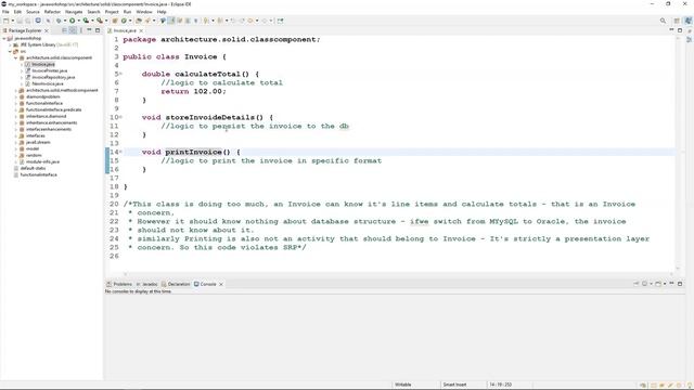 01: Single Responsibility Principle || SRP || SOLID || Solid Design Principles смотреть онлайн