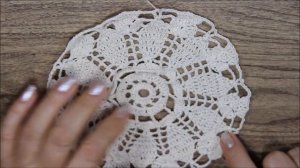 ПРОСТАЯ ВОЗДУШНАЯ САЛФЕТКА с АНАНАСАМИ и колосками. Свяжем вместе! СХЕМА. Часть вторая.