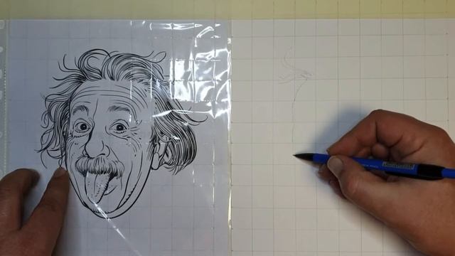 Как нарисовать лицо Эйнштейна по клеточкам смотреть онлайн