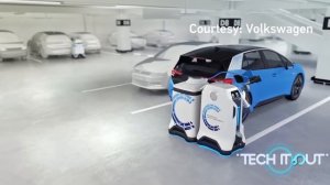 Volkswagen teases EV charging robot, with eyes