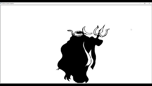 Happy Shivaratri in Python using Sketchpy Library | Lord SHIVA drawing in python turtle |