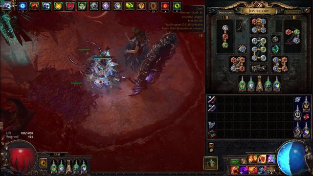 PoE 3.21 CRUCIBLE Hexblast Mine Occ 146M DPS!!!! смотреть онлайн