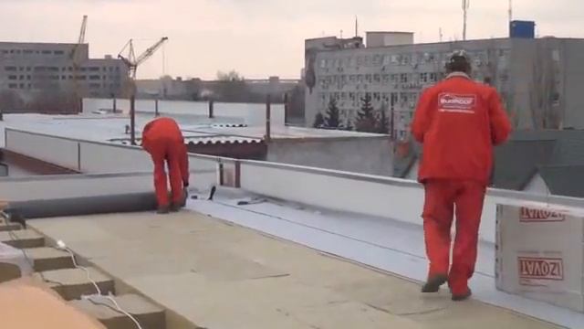 Монтаж пвх мембраны, гидроизоляция кровли смотреть онлайн
