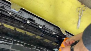 Рестайлинг Lexus RX300 - сетка в передний бампер. ПозитивАвто косяк с установкой бампера Лексус РХ