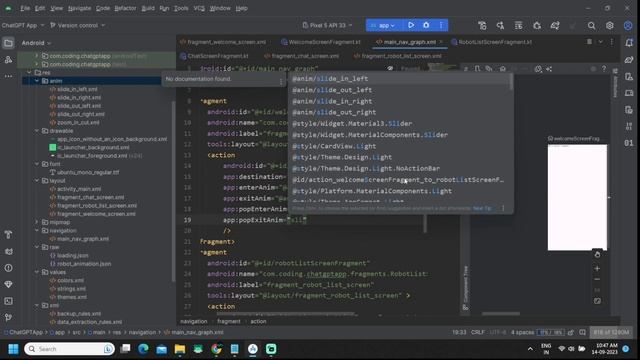 #1 ChatGPT App | Design Welcome Screen | Retrofit | Room | MVVM | Navigation | Android Studio Kotli