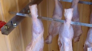 Просушка мяса, перед копчением