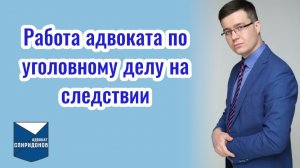 Работа адвоката по уголовному делу на следствии. О том, что нужно знать начинающим адвокатам.