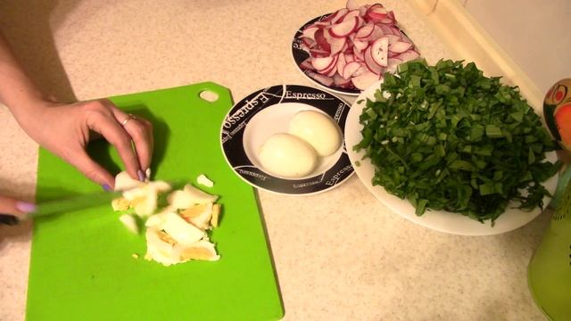 Салат из черемши с курицей- ВКУС ВЕСНЫ! смотреть онлайн