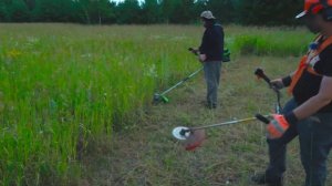 Триммер Greenworks против бензокосы Hitachi: косим траву, рубим кусты
