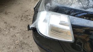 Работа новой форсунки омывателя фар Nissan Tiida