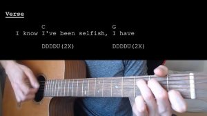 NF - HAPPY EASY Guitar Tutorial With Chords / Lyrics