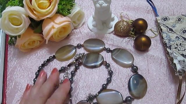 СВОИМИ РУКАМИ ДЛЯ ДУШИ.Гематит и агат в бусах и браслете. смотреть онлайн