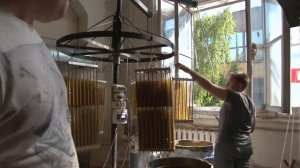 Производство конусных церковных свечей по технологии макания