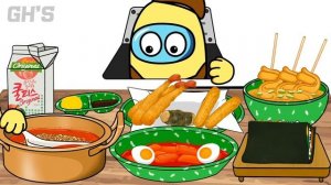 TTEOKBOKKI MUKBANG - ANIMATION MUKBANG #10 | GH'S ANIMATION
