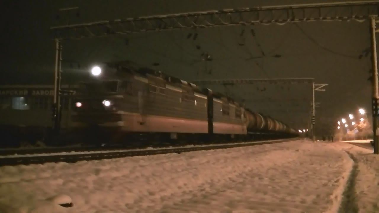 ВЛ80С "НТС" с наливным поездом смотреть онлайн