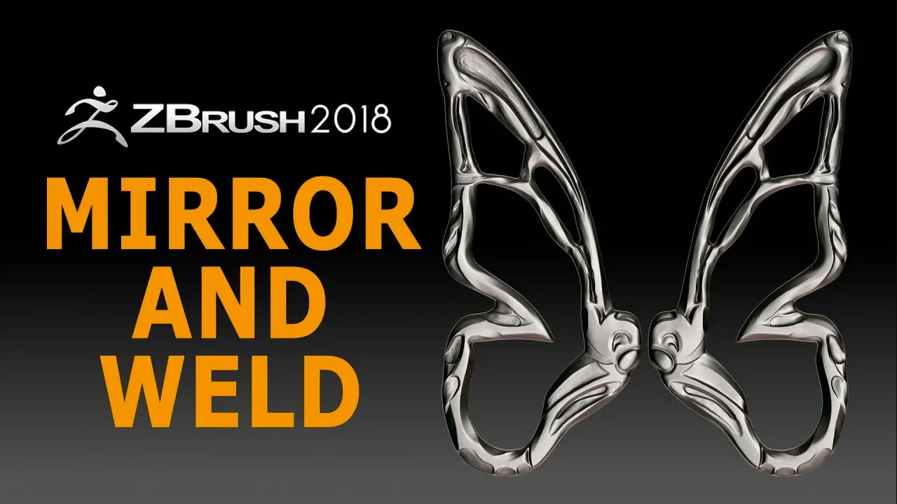 ZBRUSH Mirror and weld (на русском)