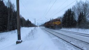 Estonian Railway`s diesel locomotive GE C36-7i #1529+C36-7i #1517+DR1A