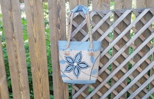 Сумка из старых джинсов #44.