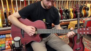 Обзор акустической гитары Shinobi H-1 Grand Auditorium Red | SKIFMUSIC.RU