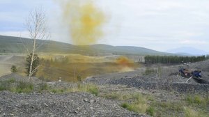 Explosion for gold mining