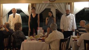 Капитанский ужин на т/х "Константин Коротков"