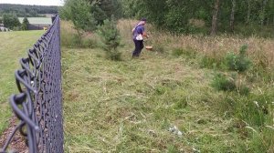 STIHL FS 120 at work