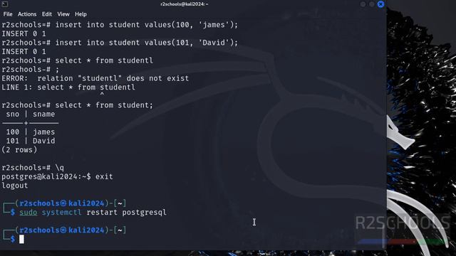 115: PostgreSQL DBA: How to install PostgreSQL 16 on Kali Linux 2024 | PostgreSQL in Kali Linux 202 смотреть онлайн