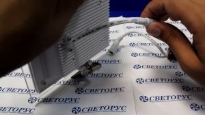 Светодиодные потолочный светильник на стекле (квадратный)