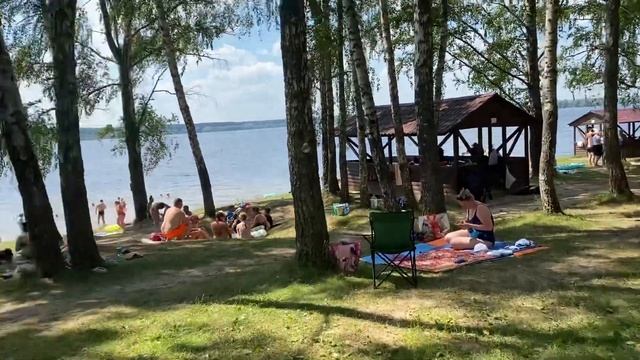 Прогулка на Можайское море ближайший песчаный пляж на можайском водохранилище.