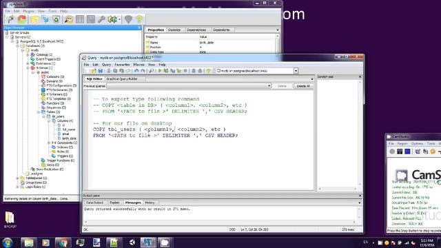 How to import CSV file data into PostgreSQL table on Windows byAO смотреть онлайн