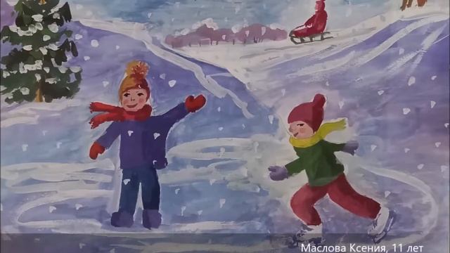 "Серебром украшена земля". Выставка работ учащихся художественного отделения. 2022 год смотреть онлайн