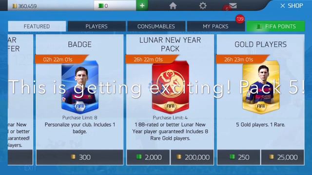 INSANE LUNAR NEW YEAR PACK OPENING! FIFA 16 MOBILE iOS/Android Ultimate Team смотреть онлайн