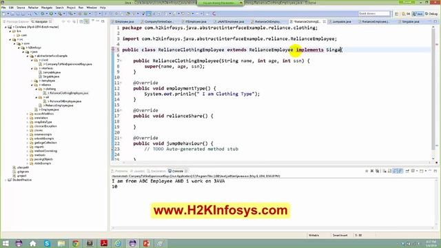 Java Interview Questions and Answers | Abstract Interface Part 2 Tutorial | Java Online Course