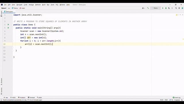SQUARE OF ALL THE NUMBERS IN AN ARRAY JAVA PROGRAMMING NO SOUND COPY CODE смотреть онлайн