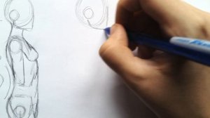 Как рисовать тело человека в профиль